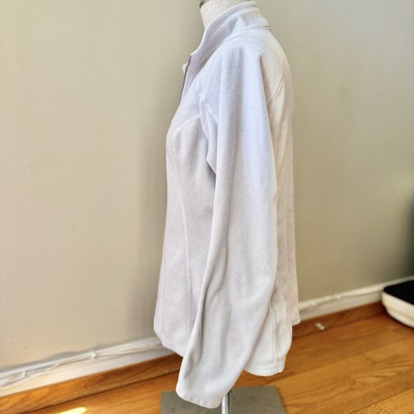 The North Face Women's 1/4 Zip Fleece Pullover Layering Outdoor White Size M GUC - Picture 3 of 16